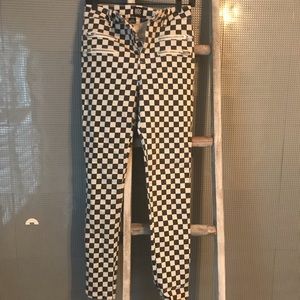 Urban Outfitters Black & White Checkered Jeans 27